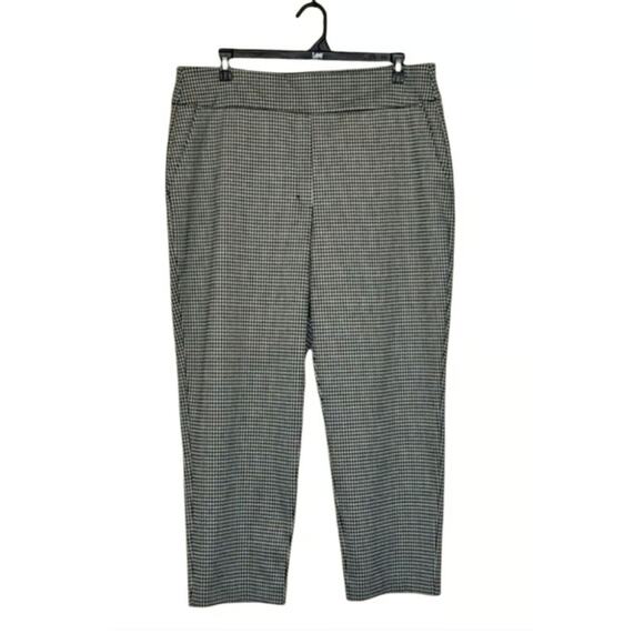 Express Editor Houndstooth High Waisted Straight Ankle Pant Size M - Picture 1 of 6